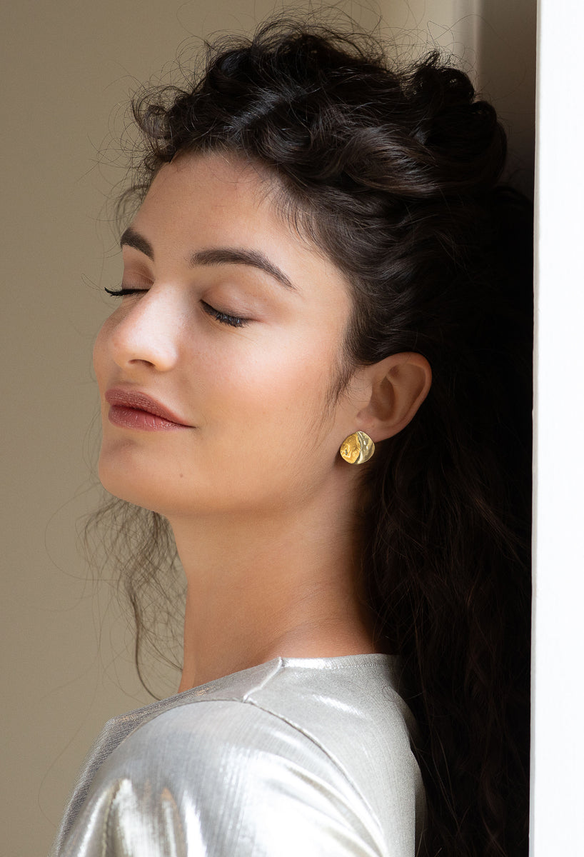 Boucles d'oreilles Luna cylindre long