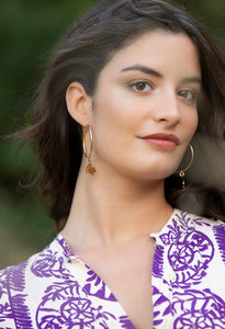 Boucles grandes créoles MACAO