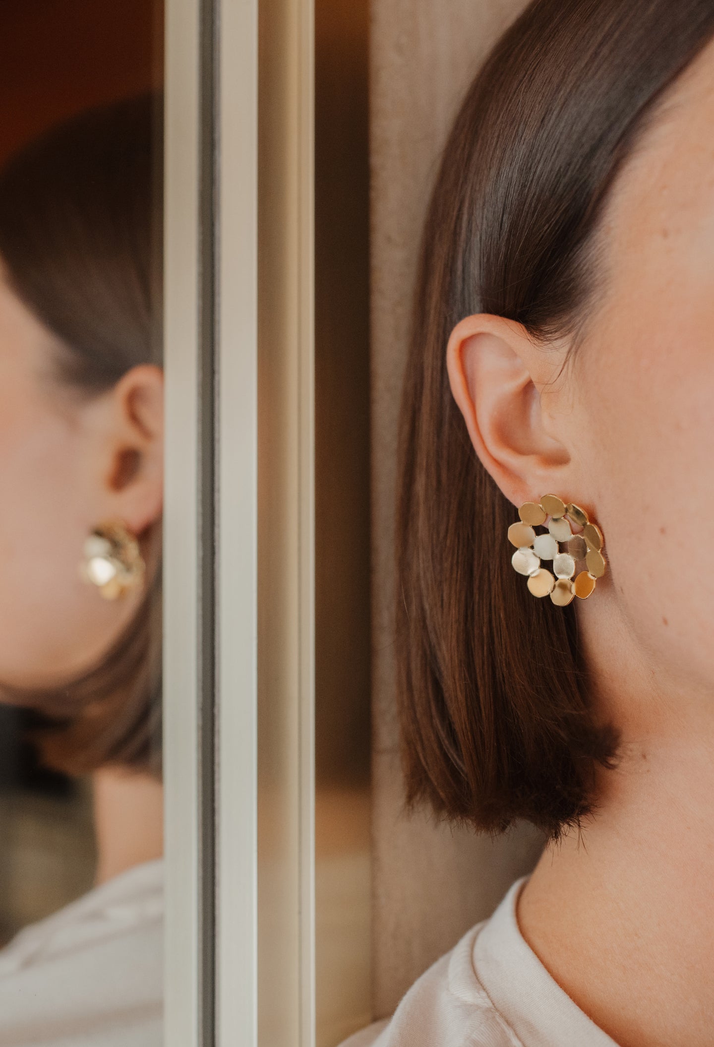 Boucles d'oreilles MIROIR MIROIR
